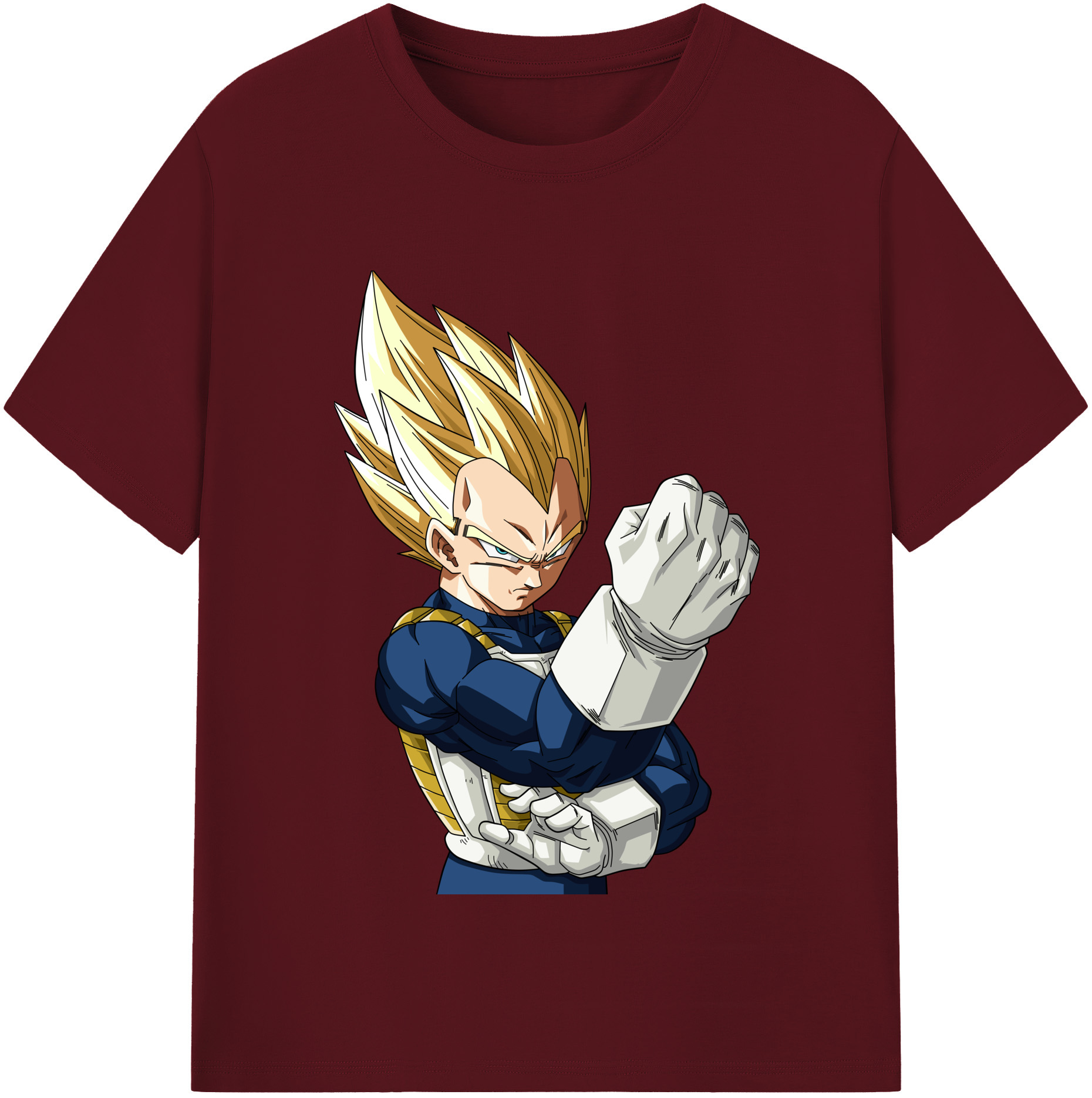 （画像用） ドラゴンボール ベジータ四世（Bejīta Yonsei）DRAGON BALL Vegeta IV 綿100％半袖Tシャツ（フロントプリント）